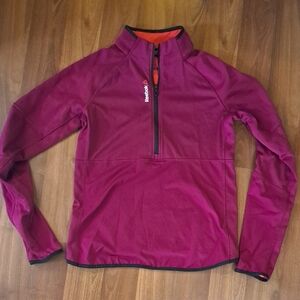 Reebok Red and Black Athletic Top